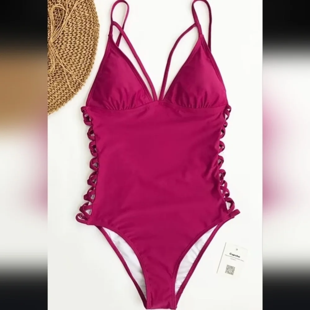 CUPSHE|‎ One-Piece | Pink Swimsuit| Size Medium​